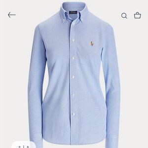POLO RALPH LAUREN Women’s Blue Classic Fit Oxford (Sz. 0)
